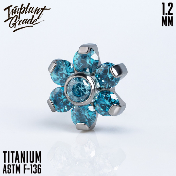 Накрутка Flower Implant Grade 1.2 мм титан