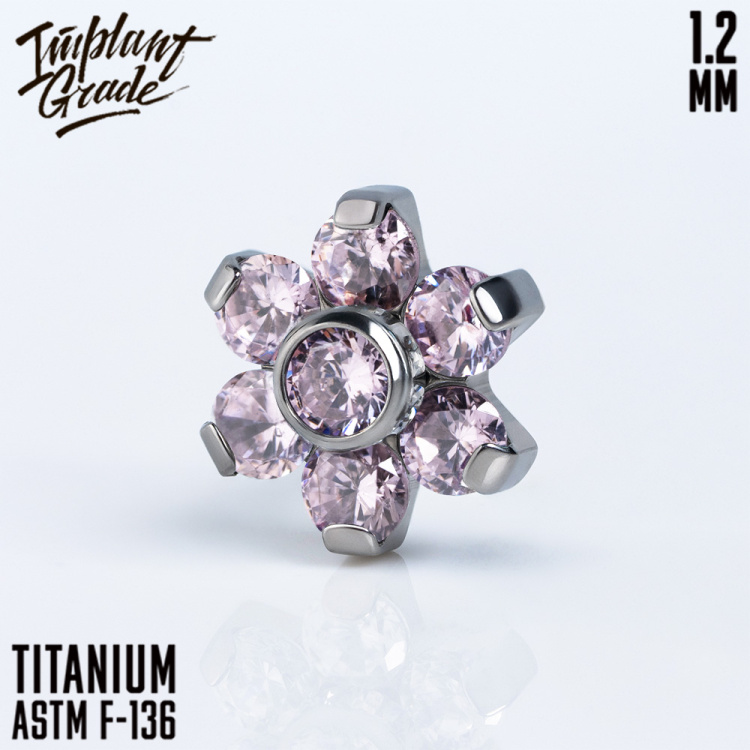 Накрутка Flower Implant Grade 1.2 мм титан