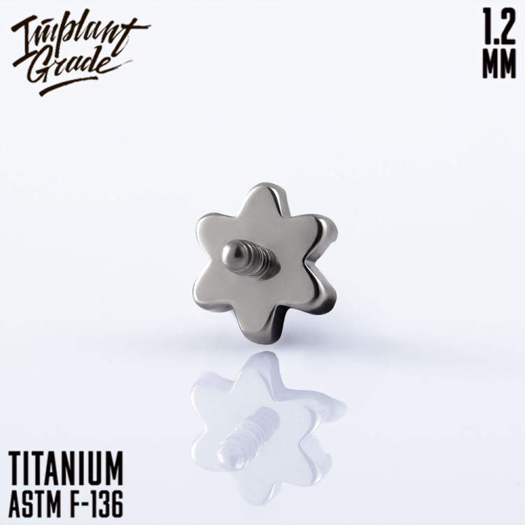 Накрутка Flower Implant Grade 1.2 мм титан