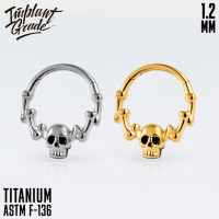 Кольцо-кликер Skull Implant Grade 1.2 мм титан