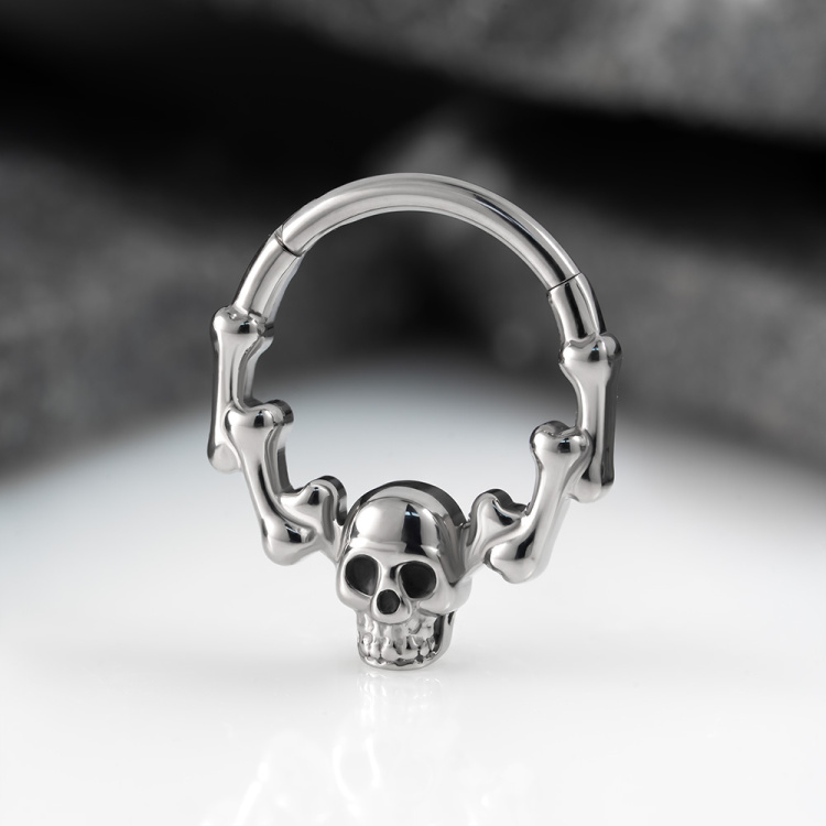 Кольцо-кликер Skull Implant Grade 1.2 мм титан