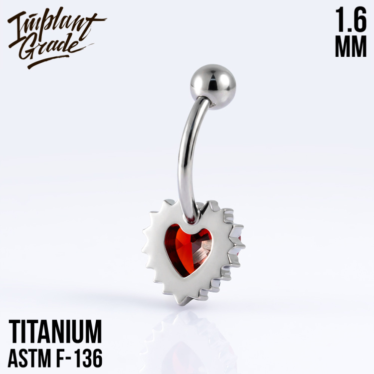 Банан Glory Heart Implant Grade 1.6 мм титан