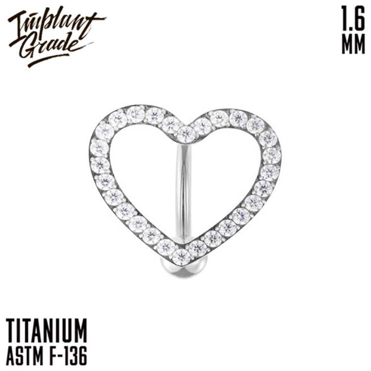 Банан Обратный Heart Implant Grade 1.6 мм титан Банан Обратный Heart Implant Grade 1.6 мм титан