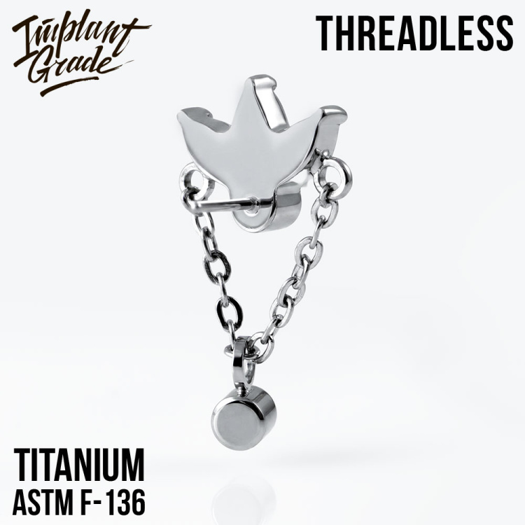 Топ Petals Chain Безрезьбовой Implant Grade титан