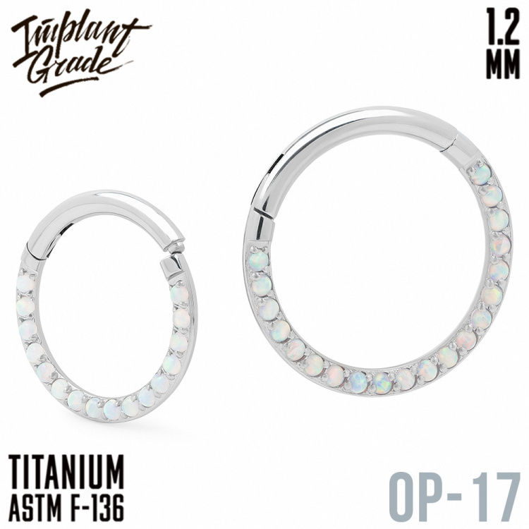 Кольцо-кликер Side Opal Implant Grade 1.2 мм титан