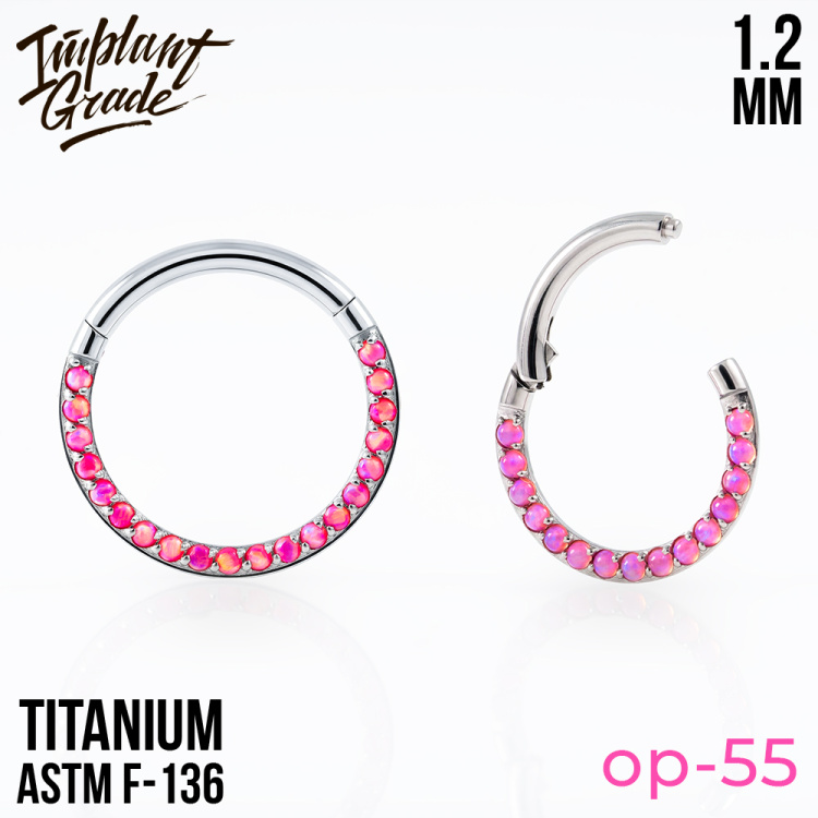 Кольцо-кликер Side Opal Implant Grade 1.2 мм титан