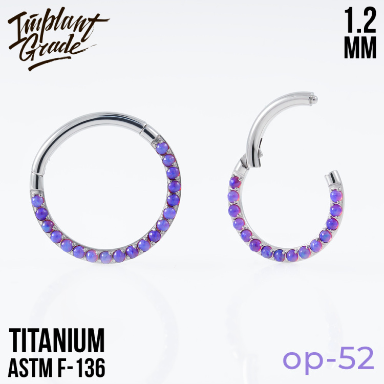 Кольцо-кликер Side Opal Implant Grade 1.2 мм титан