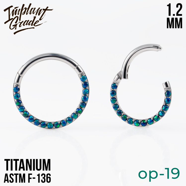 Кольцо-кликер Side Opal Implant Grade 1.2 мм титан