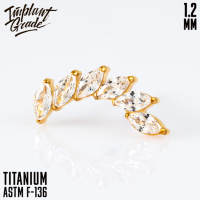 Накрутка 6 Stones Akil Implant Grade 1.2 мм титан