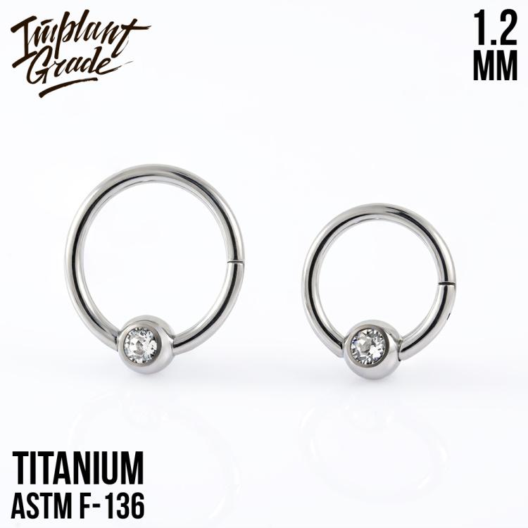 Кольцо-кликер Globe Implant Grade 1.2 мм титан