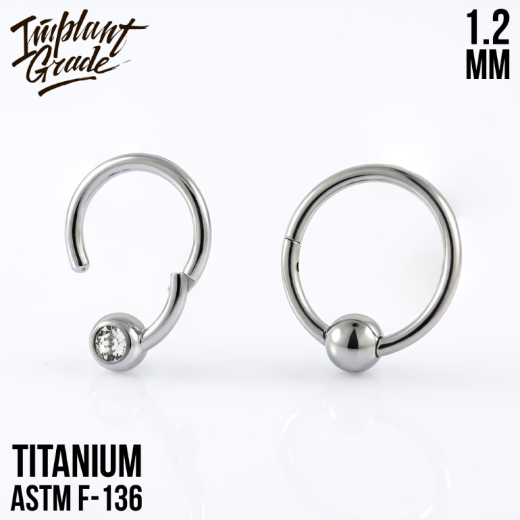 Кольцо-кликер Globe Implant Grade 1.2 мм титан