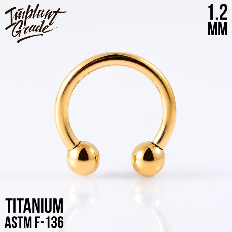 Циркуляр шар Gold Implant Grade 1.2 мм титан+PVD