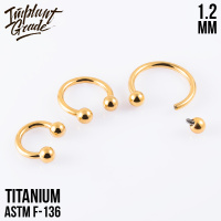 Циркуляр шар Gold Implant Grade 1.2 мм титан+PVD