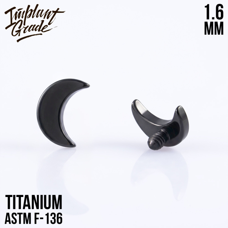 Накрутка Half Moon Implant Grade 1.6 мм титан