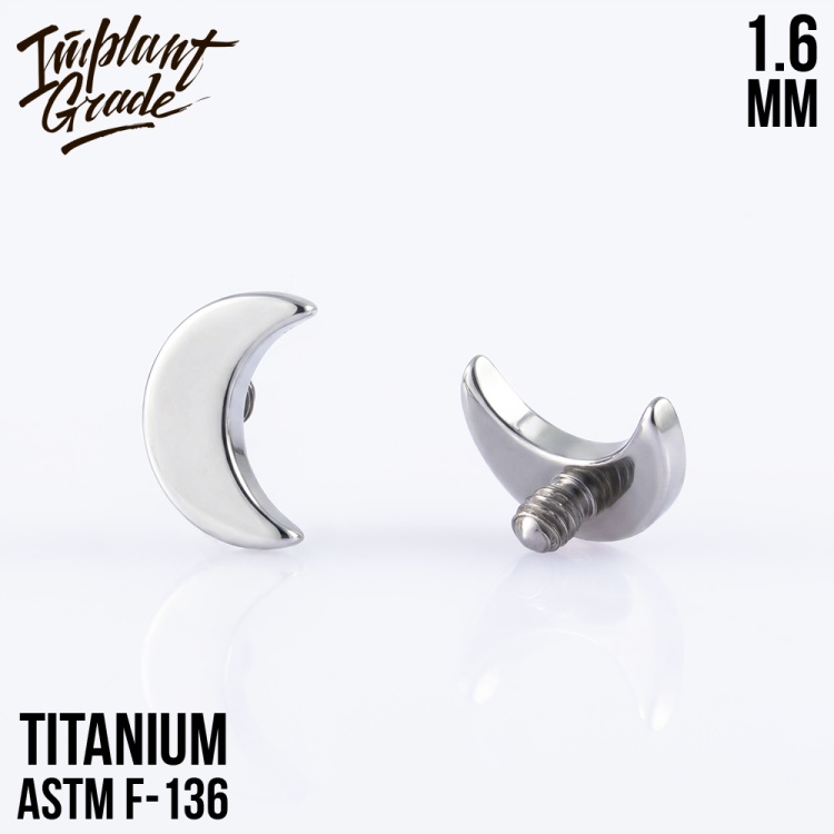 Накрутка Half Moon Implant Grade 1.6 мм титан