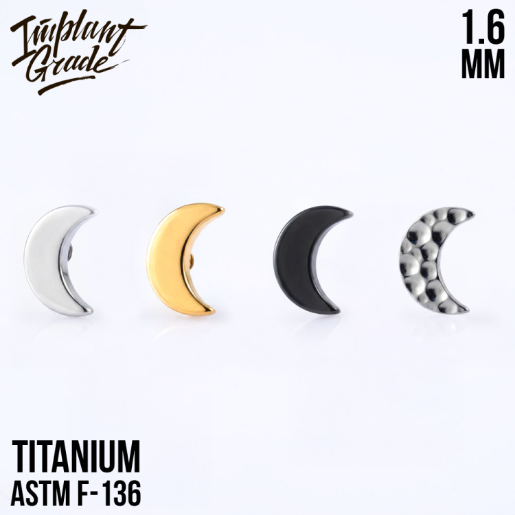 Накрутка Half Moon Implant Grade 1.6 мм титан