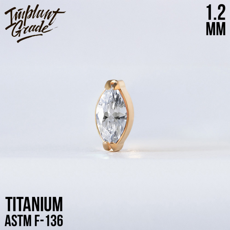 Накрутка Almond Implant Grade 1.2 мм титан