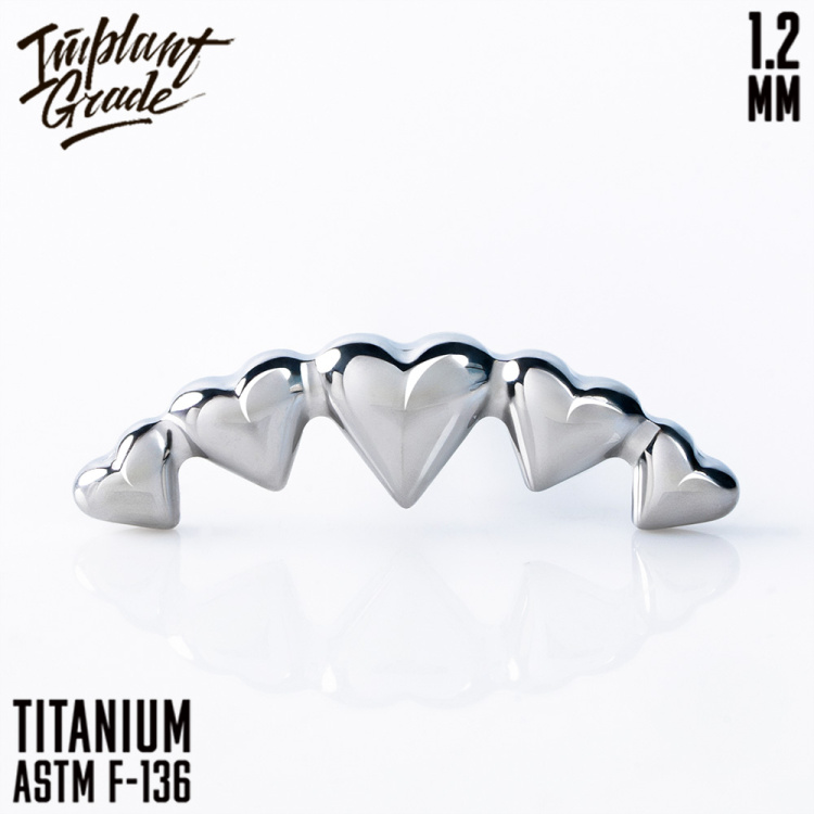 Накрутка Heartline Implant Grade 1.2 мм титан