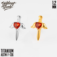 Накрутка Heart Dirk Implant Grade 1.2 мм титан