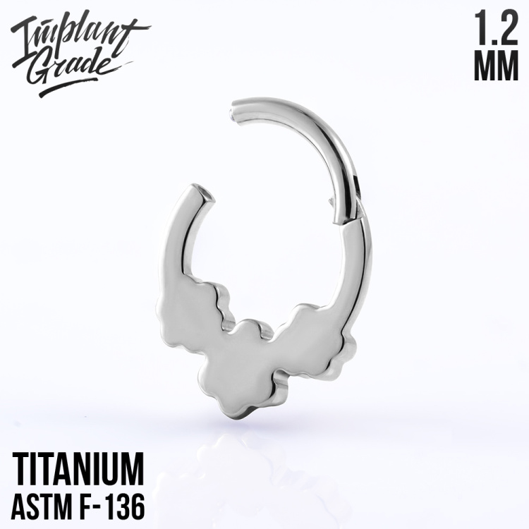 Кольцо-кликер Flower Implant Grade 1.2 мм титан Кольцо-кликер Flower Implant Grade 1.2 мм титан