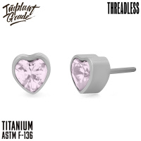 Топ Pink Heart Безрезьбовой Implant Grade титан
