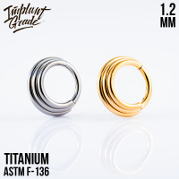 Кольцо-кликер Trio Implant Grade 1.2 мм титан Кольцо-кликер Trio Implant Grade 1.2 мм титан