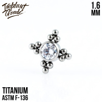 Накрутка 4 Fold Bead Implant Grade 1.6 мм титан Накрутка 4 Fold Bead Implant Grade 1.6 мм титан