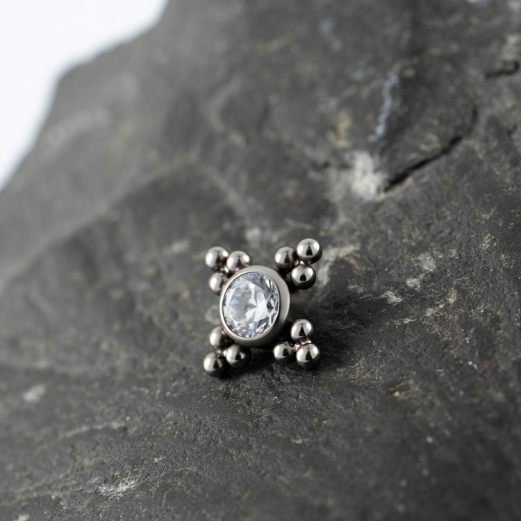 Накрутка 4 Fold Bead Implant Grade 1.6 мм титан Накрутка 4 Fold Bead Implant Grade 1.6 мм титан