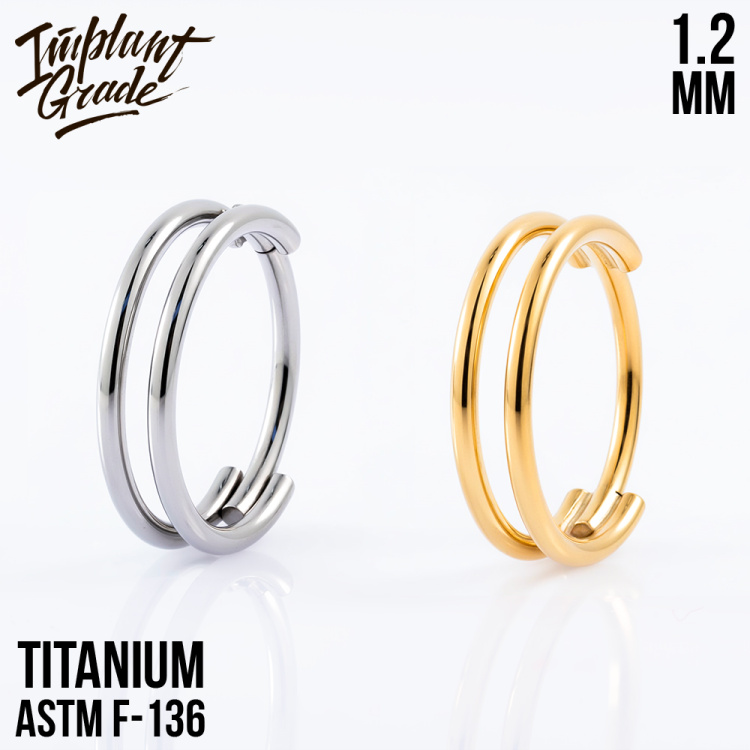 Кольцо-кликер Simple Yan Implant Grade 1.2 мм титан