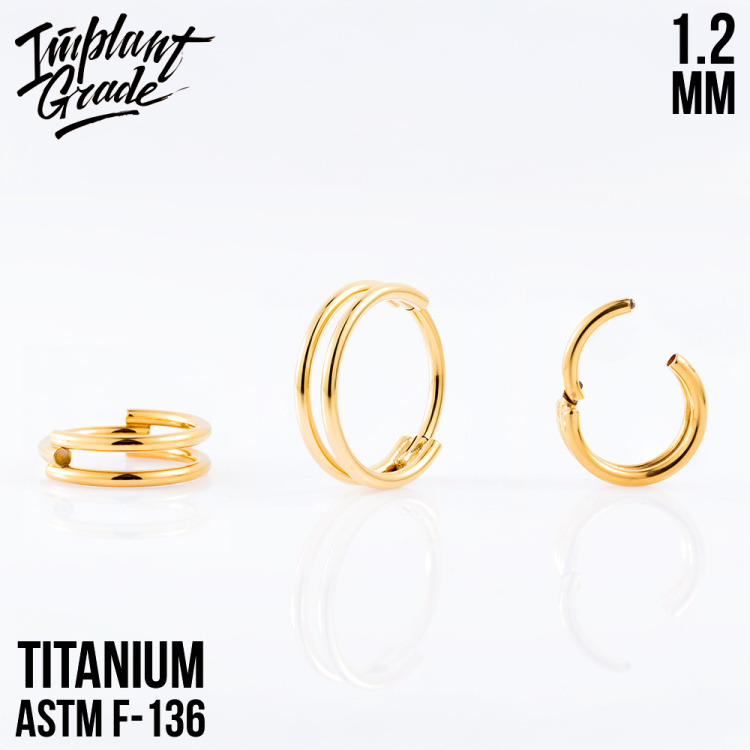 Кольцо-кликер Simple Yan Implant Grade 1.2 мм титан