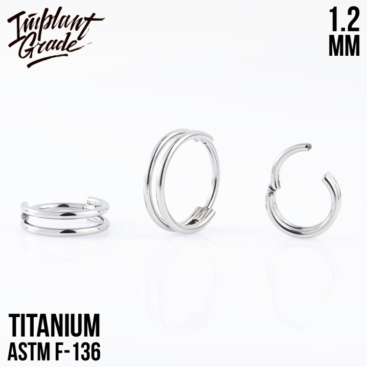 Кольцо-кликер Simple Yan Implant Grade 1.2 мм титан