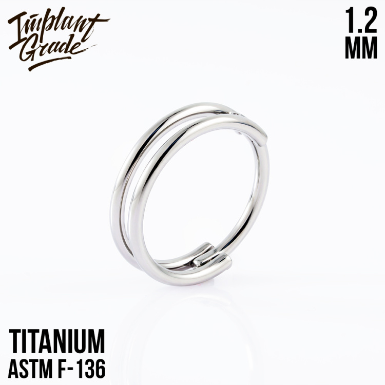 Кольцо-кликер Simple Yan Implant Grade 1.2 мм титан