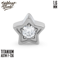 Накрутка Crystal Star Implant Grade 1.6 мм титан