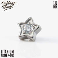 Накрутка Crystal Star Implant Grade 1.6 мм титан