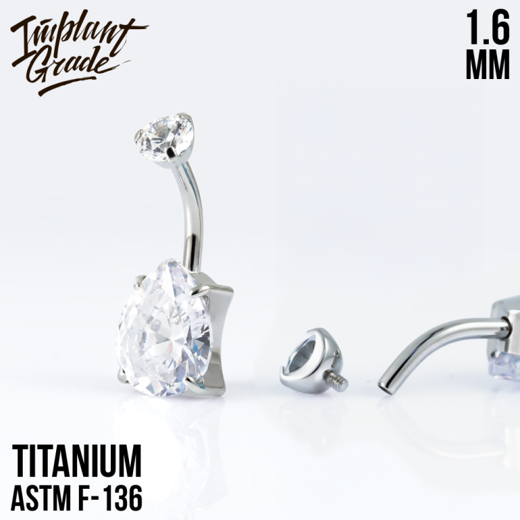 Банан Crystal Drop Implant Grade 1.6 мм титан Банан Crystal Drop Implant Grade 1.6 мм титан
