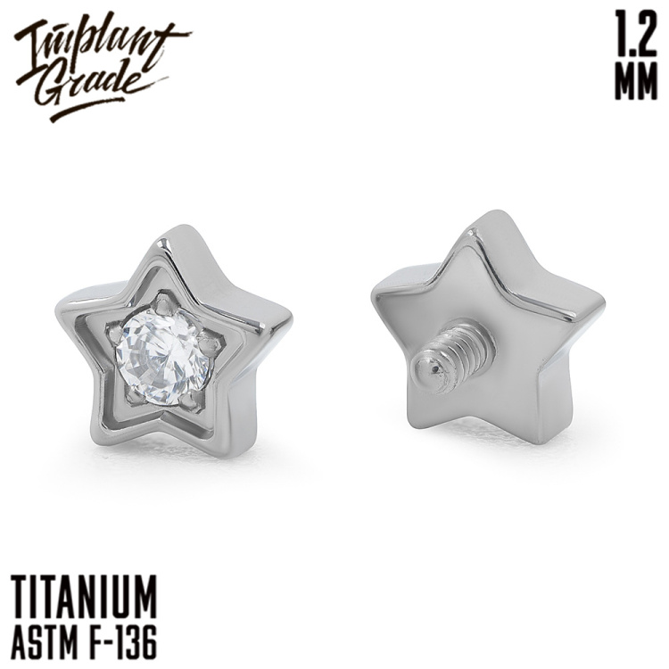 Накрутка Crystal Star Implant Grade 1.2 мм титан