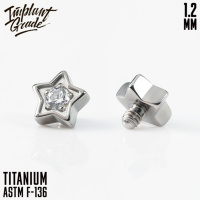 Накрутка Crystal Star Implant Grade 1.2 мм титан