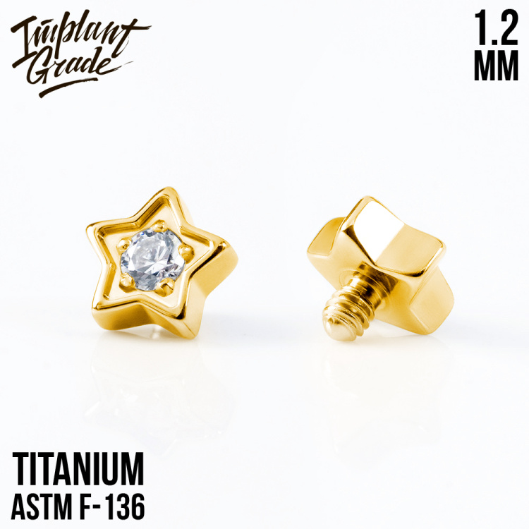 Накрутка Crystal Star Implant Grade 1.2 мм титан