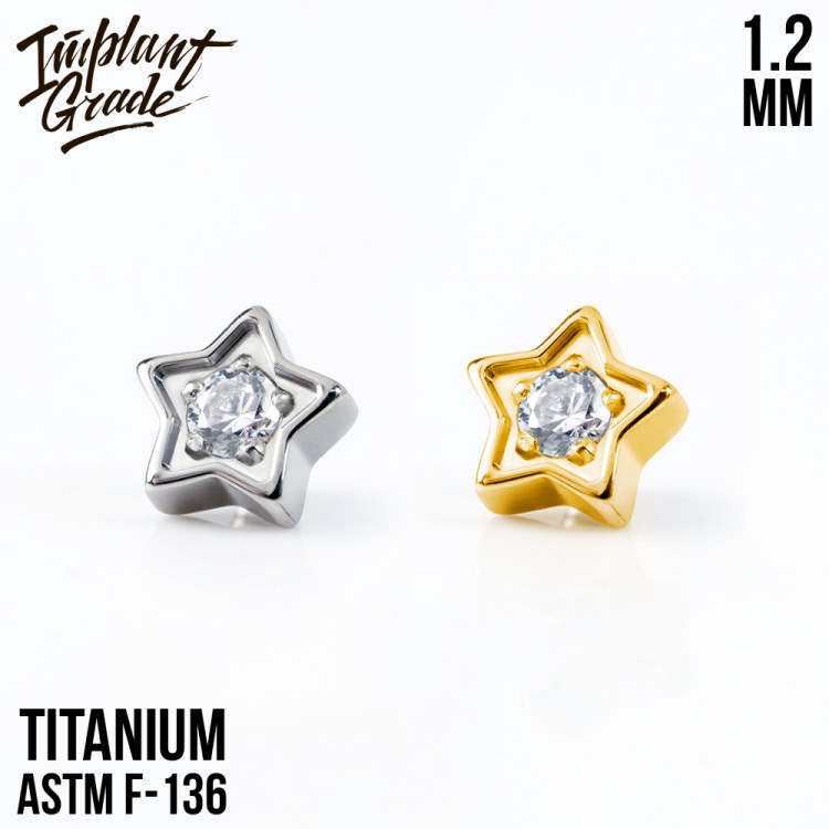 Накрутка Crystal Star Implant Grade 1.2 мм титан
