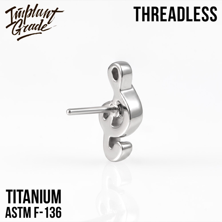 Топ Treble Clef Безрезьбовой Implant Grade титан