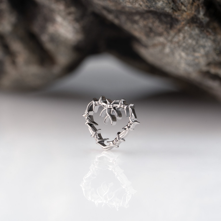 Топ Thorn Heart Безрезьбовой Implant Grade титан Топ Thorn Heart Безрезьбовой Implant Grade титан