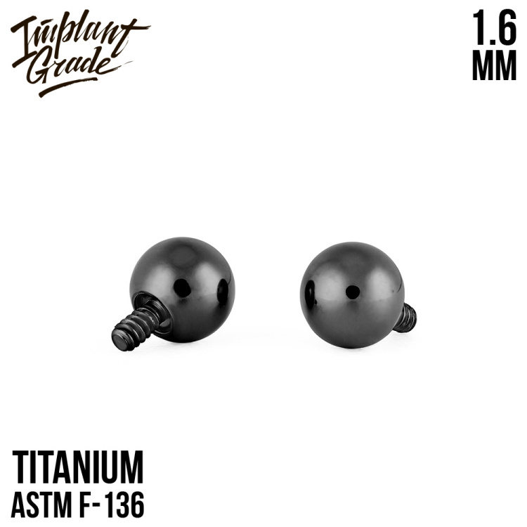 Шар с интернальной резьбой Implant Grade 1.6 мм титан