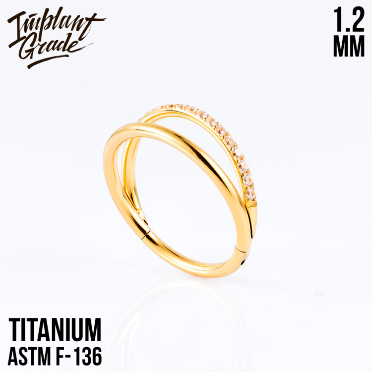 Кольцо-кликер Half Smile Implant Grade 1.2 мм титан