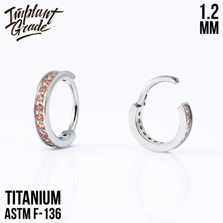 Кольцо-кликер Luxe Implant Grade 1.2 мм титан