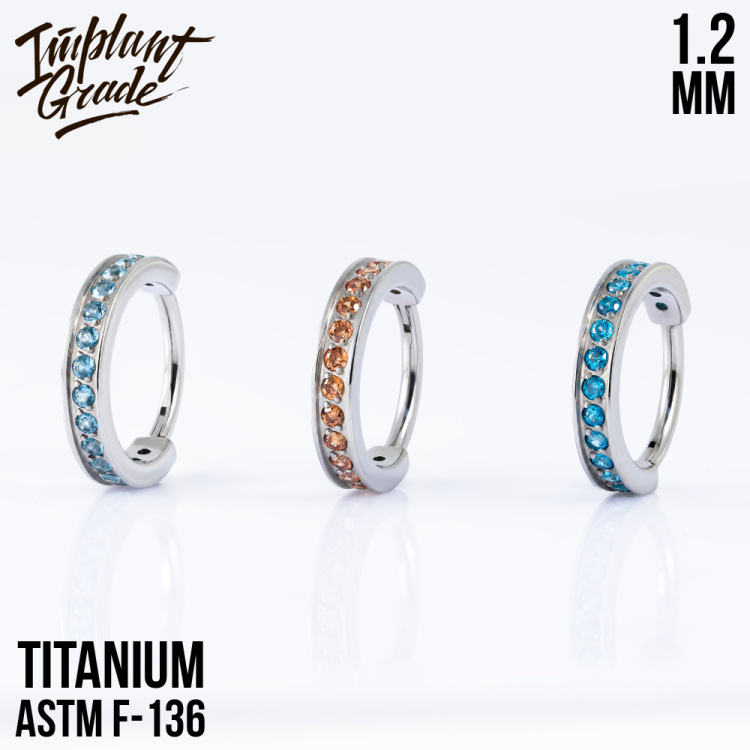 Кольцо-кликер Luxe Implant Grade 1.2 мм титан