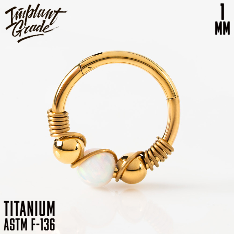 Кольцо-кликер Treasure Implant Grade 1 мм титан