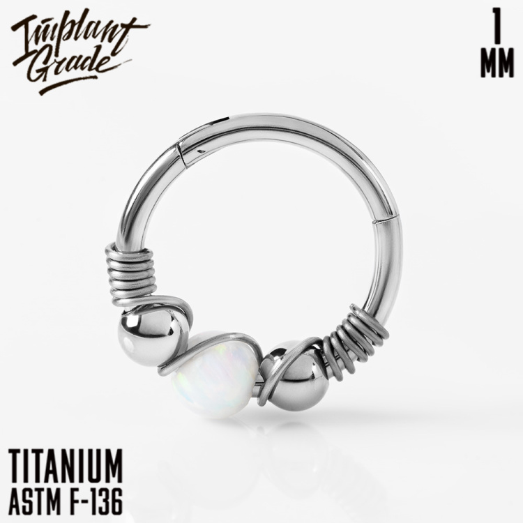 Кольцо-кликер Treasure Implant Grade 1 мм титан