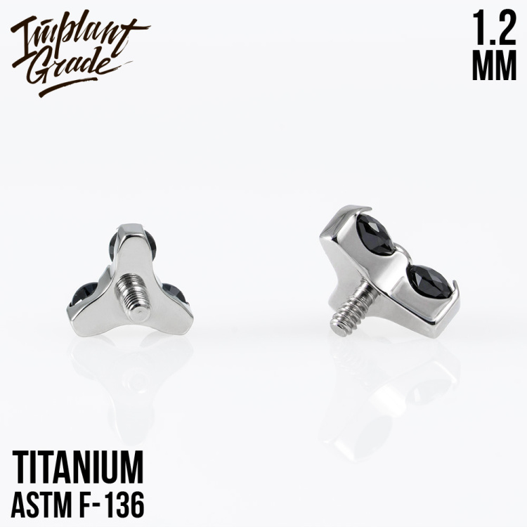 Накрутка Trio Black Implant Grade 1.2 мм титан