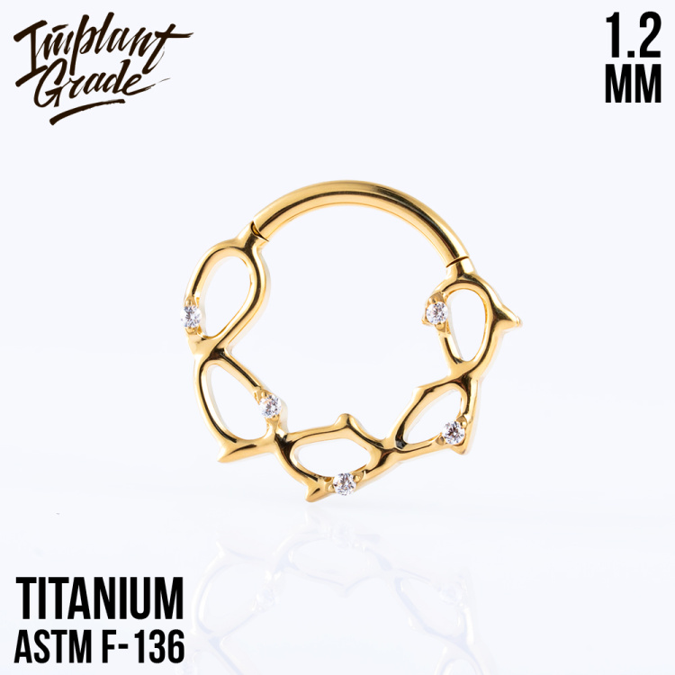 Кольцо-кликер Thorn Implant Grade 1.2 мм титан