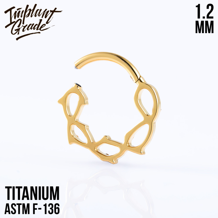 Кольцо-кликер Thorn Implant Grade 1.2 мм титан